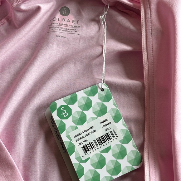 Solbari Summer Essential Jacket UPF 50+ Active Collection Cool Pink Size S - Picture 9 of 12